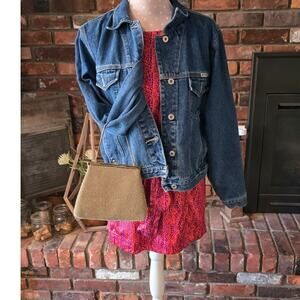 Very Cool 90's No Excuses Denim Jacket In Great Condtion Size XL